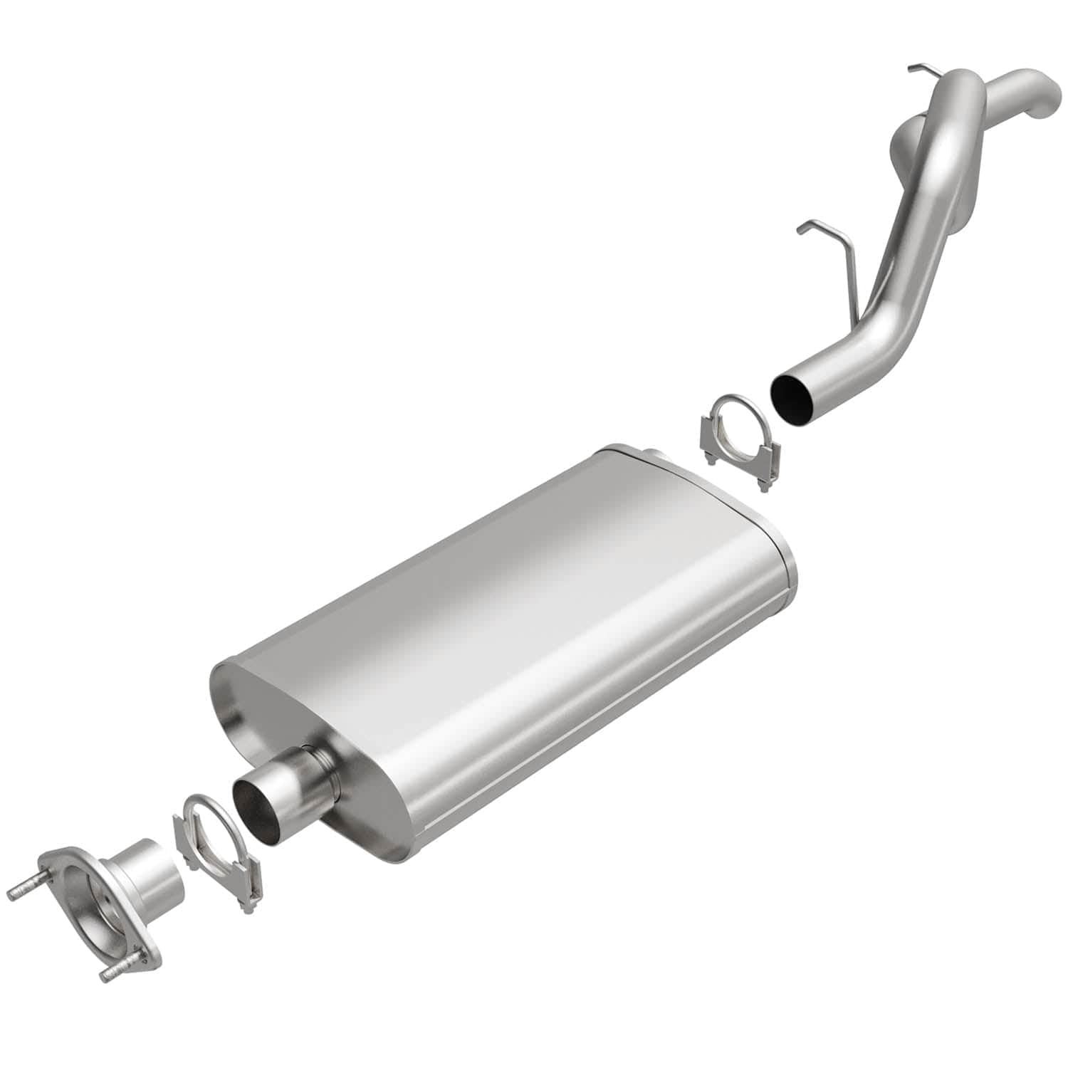 Brexhaust Direct-Fit Replacement Exhaust System 106-0002: Compatible With 1997-2006 Jeep Wrangler